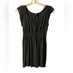 Vintage Express Black Babydoll Tank Top Whimsigoth Fairy Goth Y2K XS